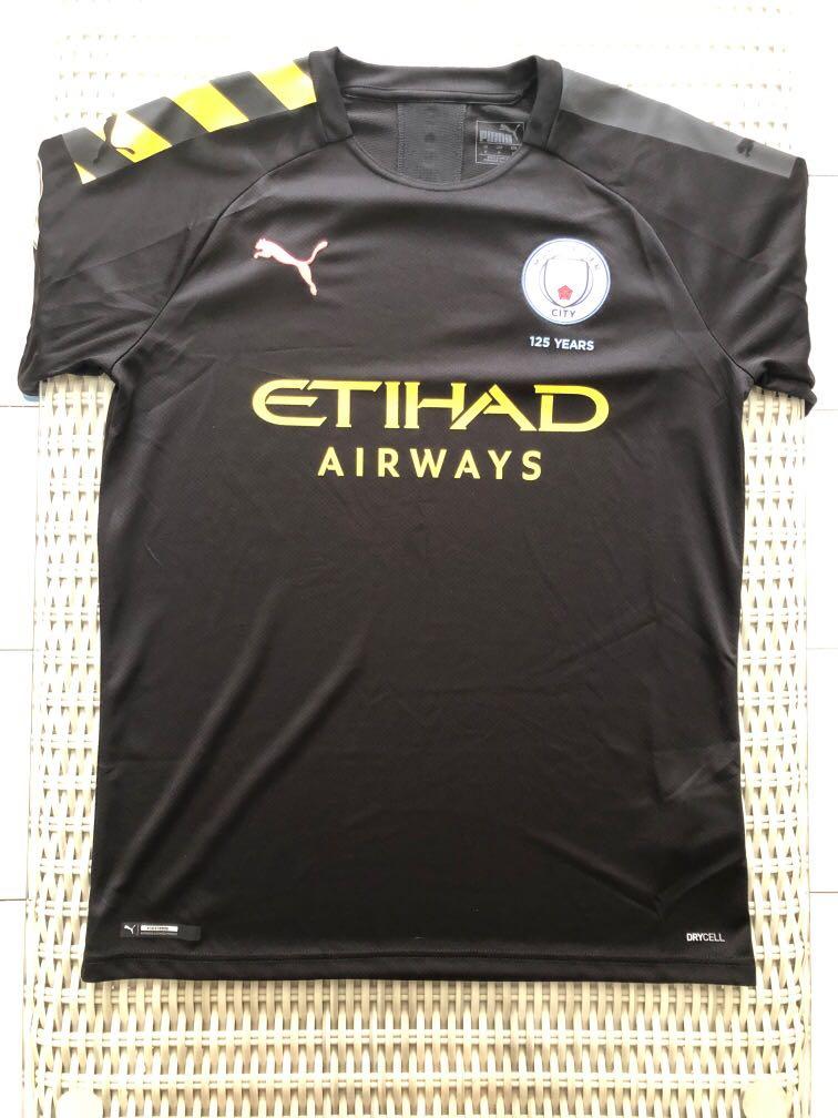 Manchester City Black And Gold Jersey