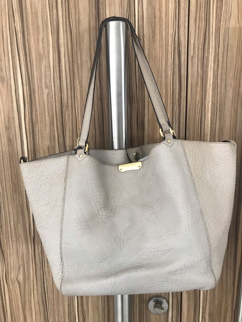 burberry white tote