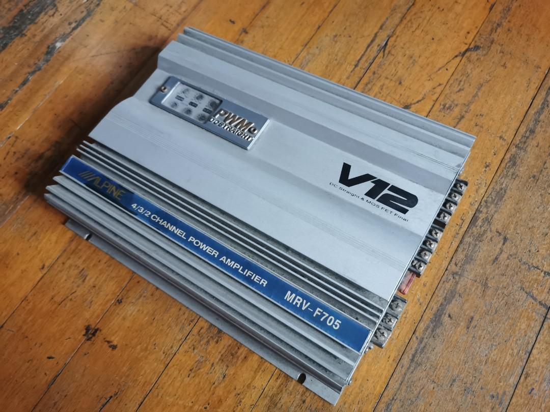 Car Amplifier Alpine V12 4channel, Car Parts & Accessories, Audio