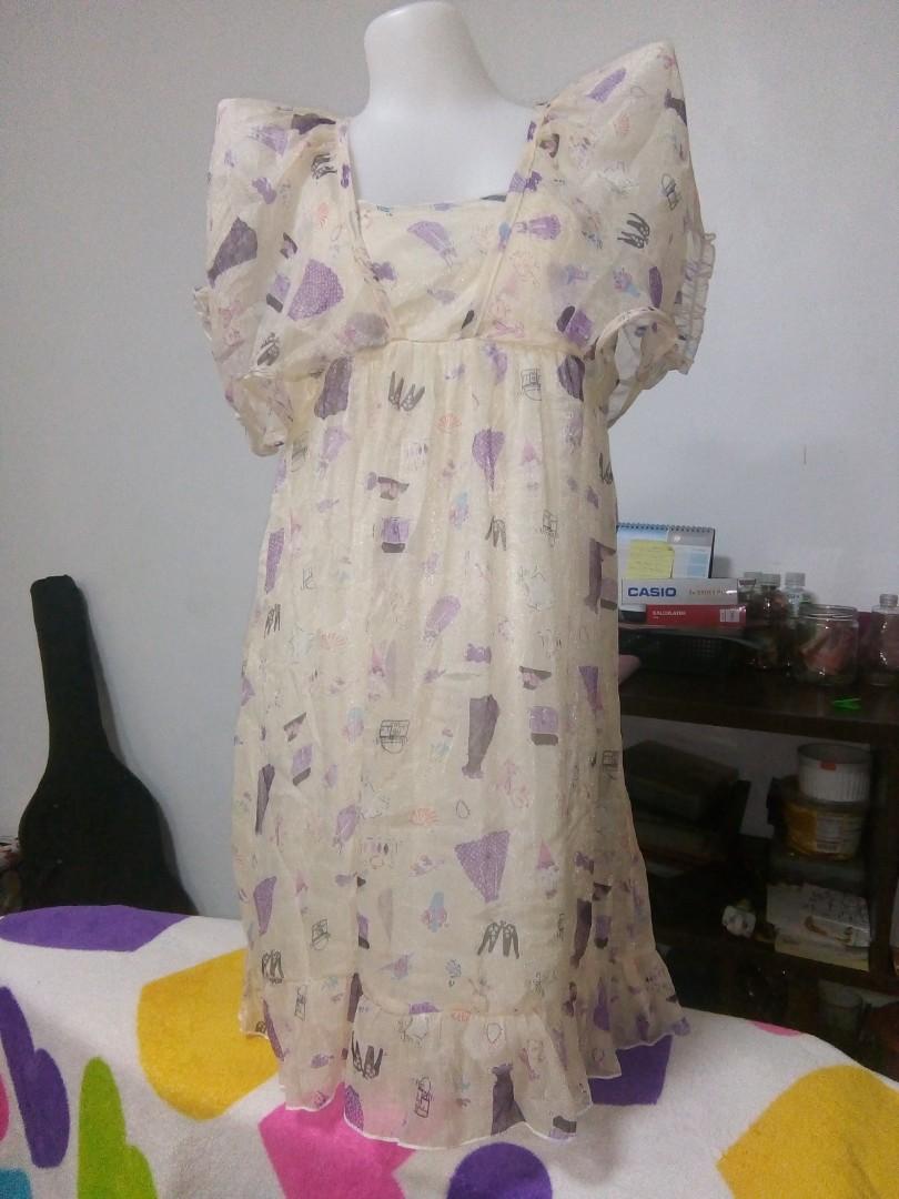 4 piece nighty dress