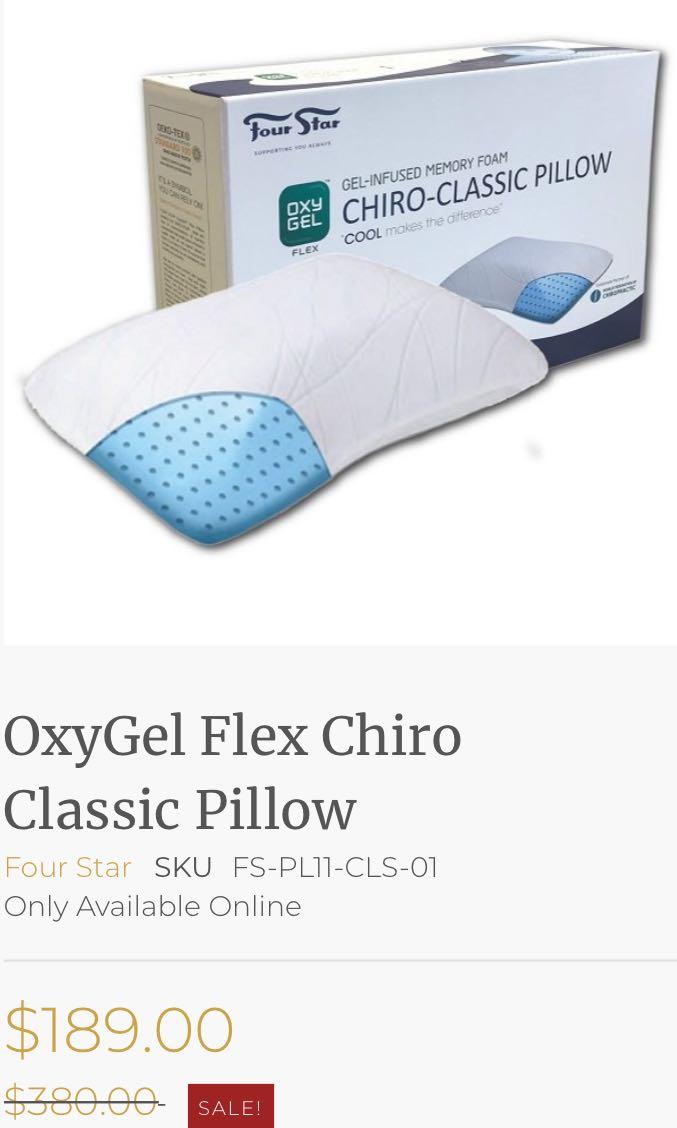 Chiro classic oxygel pillow Furniture Home Living Bedding