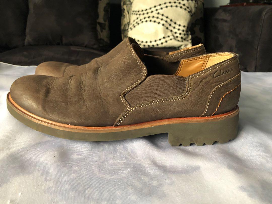 clarks suede sneakers