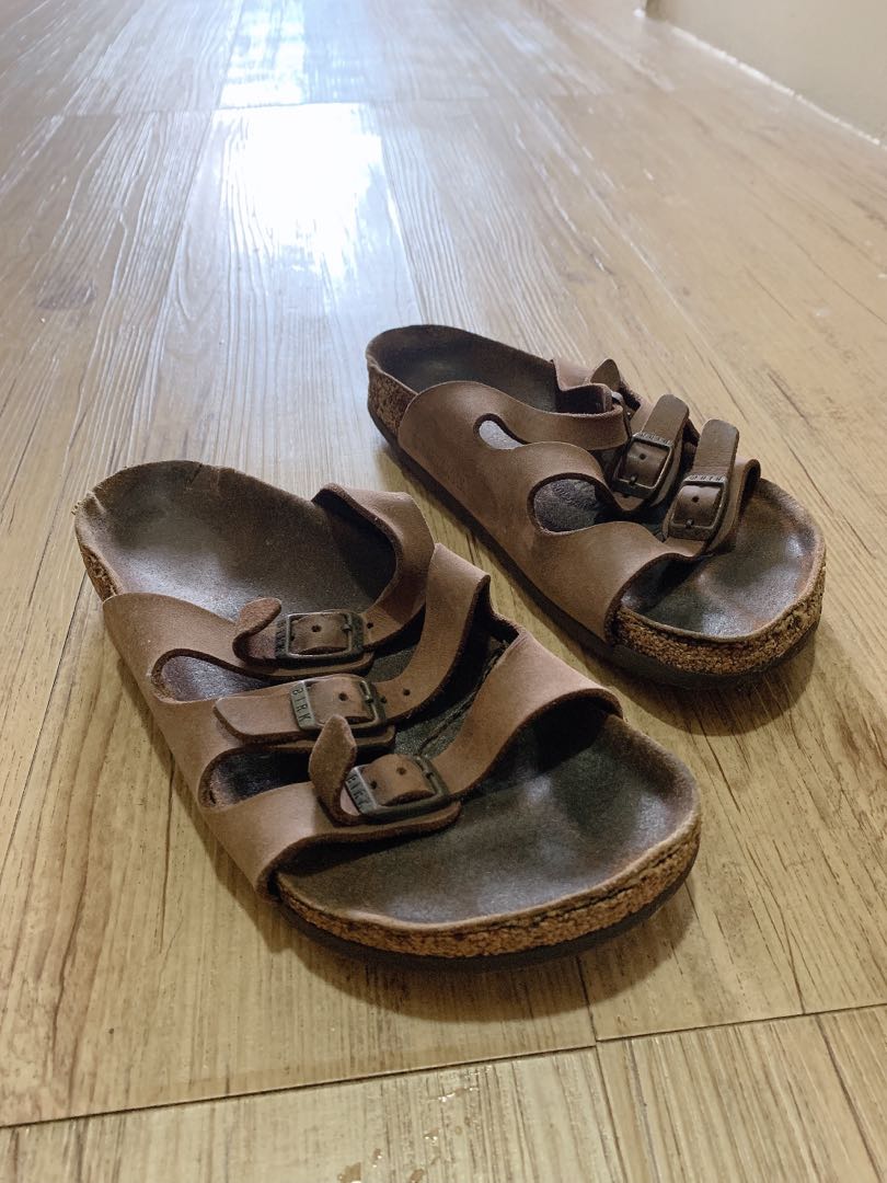 CLEARANCE Birkenstock brown 36 triple stripes shoes Women s