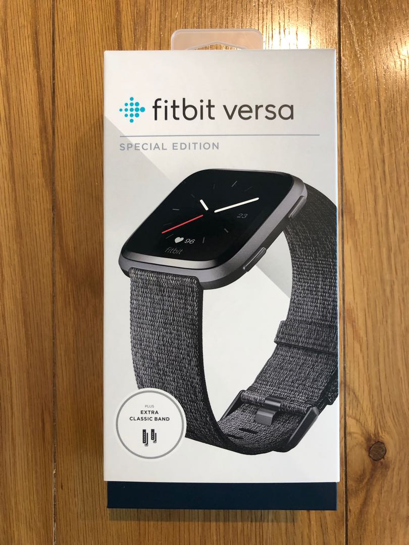 Charcoal woven fitbit versa store