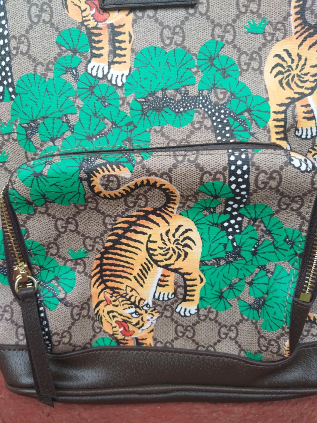 Gucci bengal tiger backpack deals