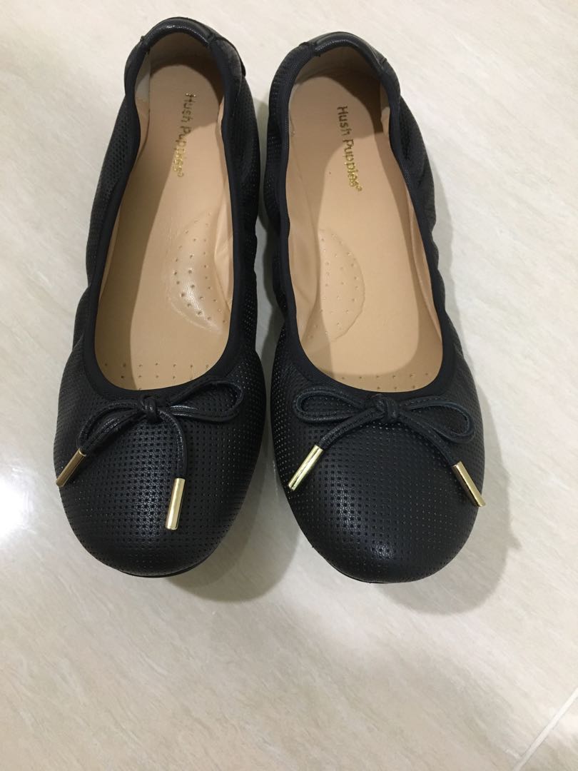 flat black work shoes ladies