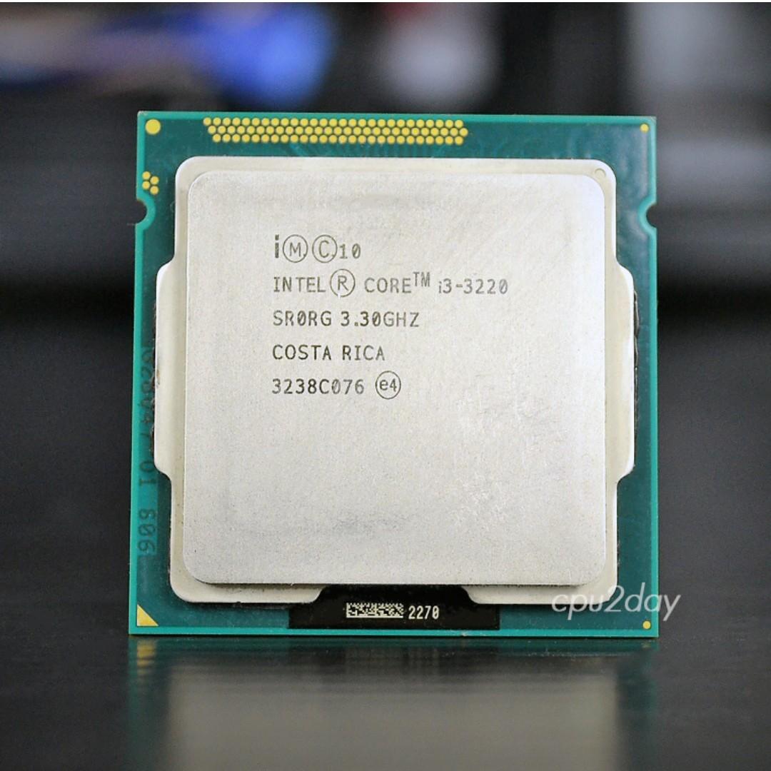 I3 3220 Intel Cpu Ivy Bridge Lga 1155 3 30ghz 55w Processor Electronics Computer Parts Accessories On Carousell