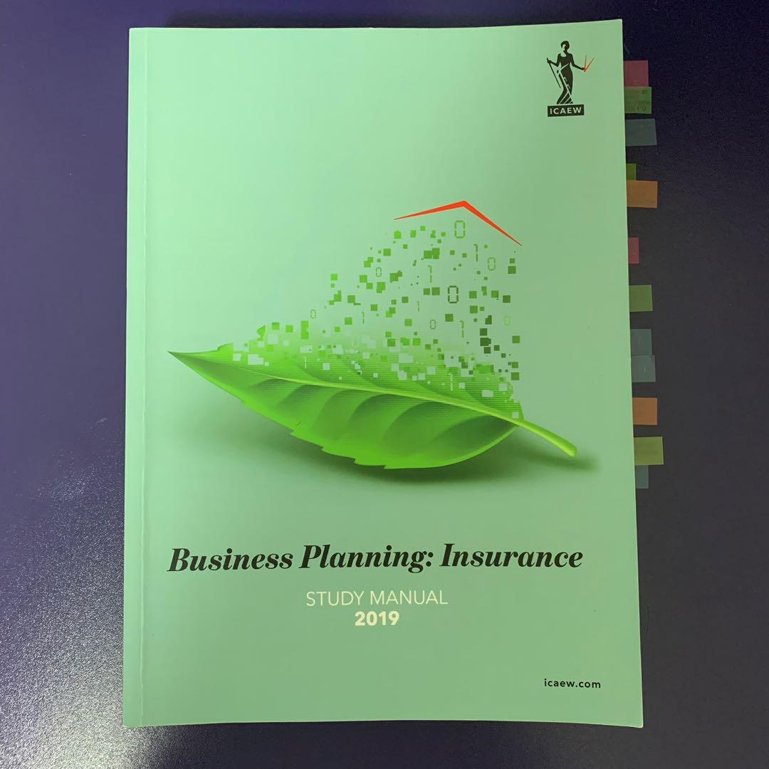 ICAEW BUSINESS PLANNING INSURANCE (STUDY MANUAL AND QUESTION BANK