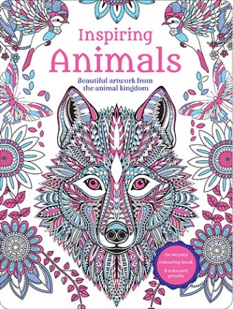 Download Inspiring Animals Adult Coloring Tin Books Stationery Books On Carousell