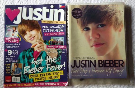 JUSTIN BIEBER BOOK (Category: Magazines) located in Pasig City. Submitted by everywonwoo (Listing ID 243322100, Image 1). Description: FOR SALE: Justin Bieber First Step to Forever Book Justin Bieber Magazine Get it both for 500 pesos only PM for more details!!.