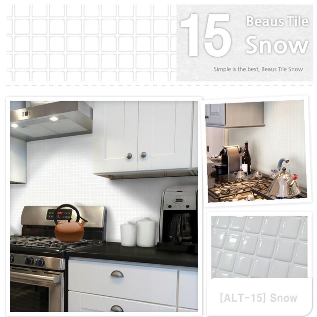 Kitchen Sticker Back Splash Adhesive Mosaic Toilet Kitchen Tiles Beaus Sticker Everything Else On Carousell