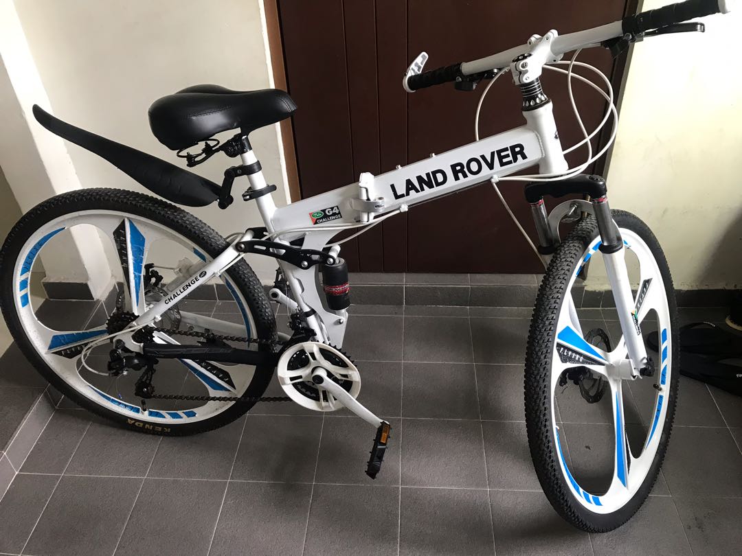 land rover g4 challenge folding bike