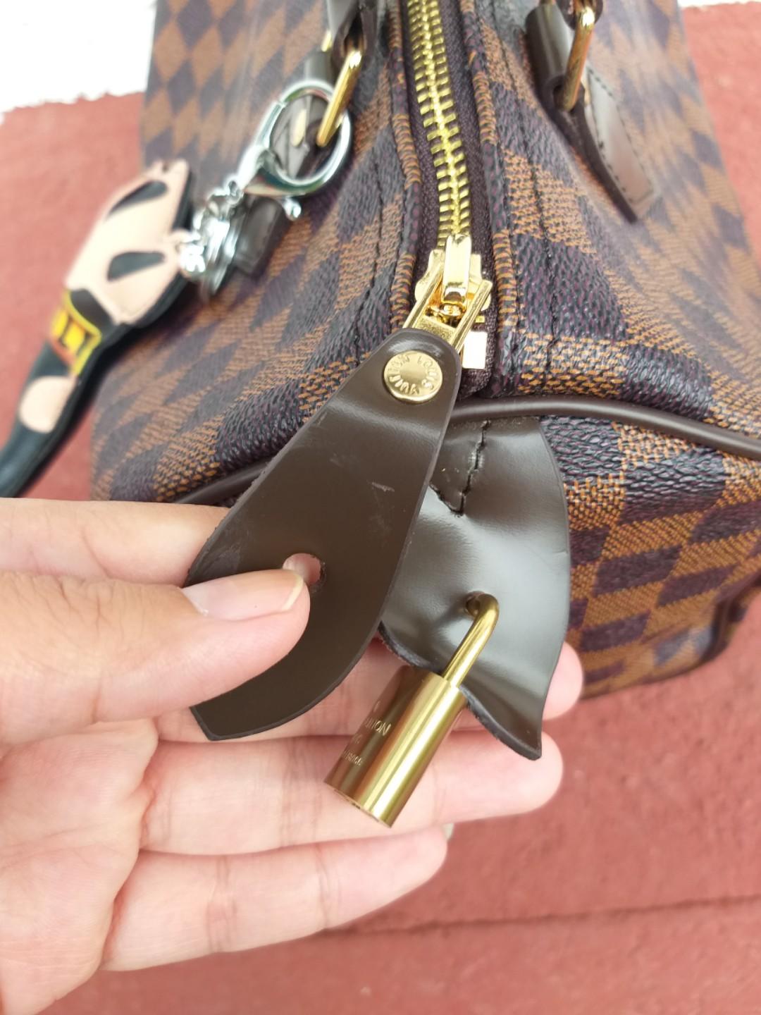 Louis Vuitton Speedy B25 with Shiba Dog Charm & Luggage Tag! SOLD!!!