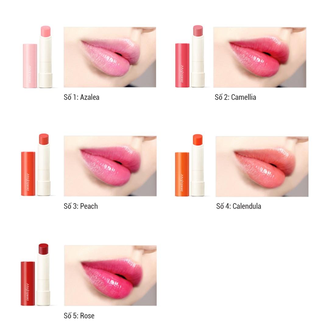 New Innisfree Glow Tint Lip Balm 01 Azalea 3 5g Free Delivery Style Beauty Personal Care Face Makeup On Carousell