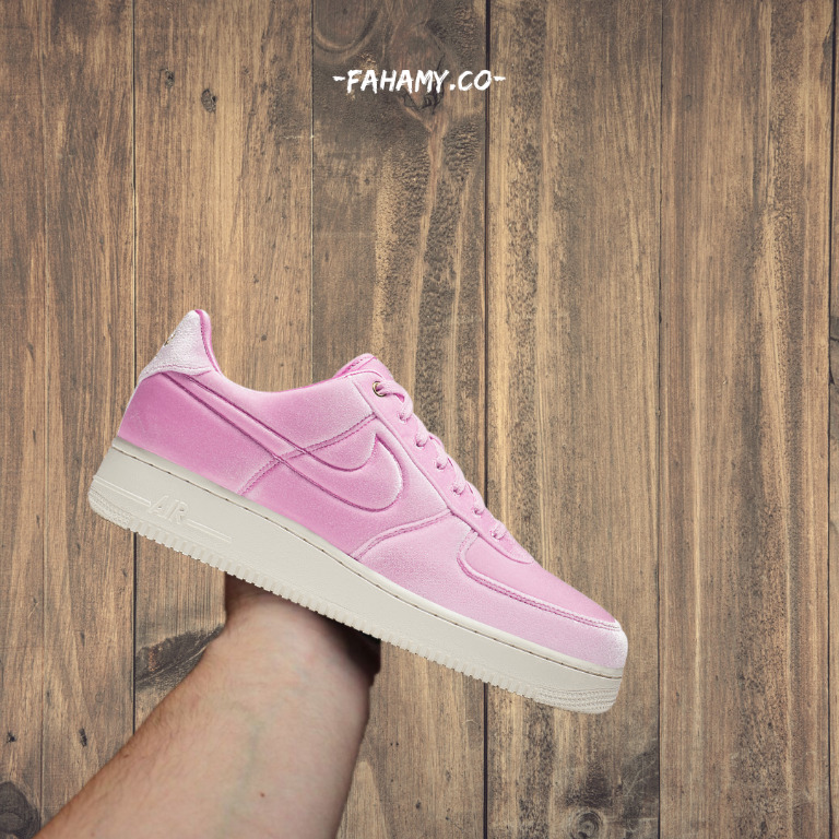 Nike Air Force 1 07 in pink velvet pm uk size for sale price