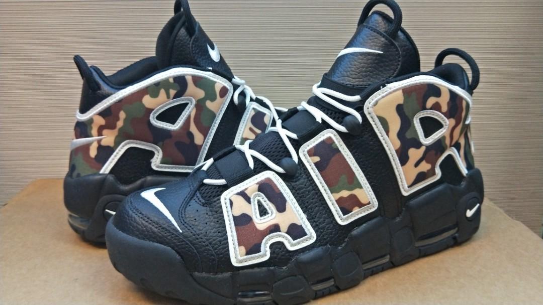 Nike Air More Uptempo '96 QS SU19 Black Sail British Tan Camo