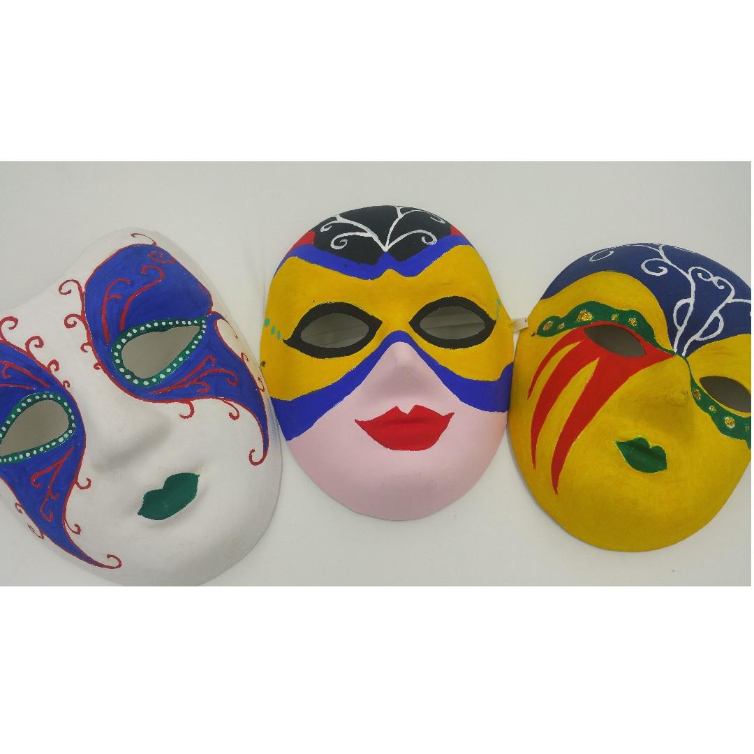 Paper Mask Painting Zorro Full Face Venetian Per Piece Design
