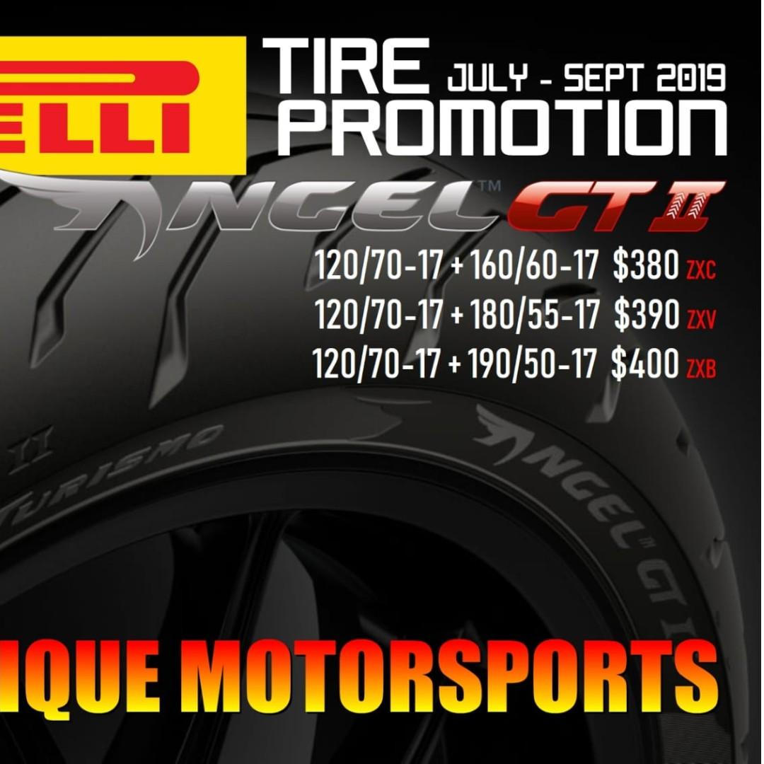 Pirelli Angel Gt2 Tyres From 380 A Pair Motorcycles Motorcycle Accessories On Carousell