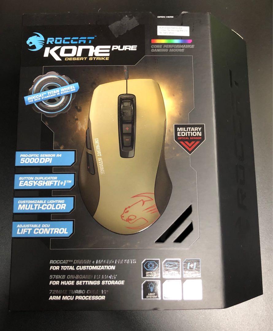 Roccat Kone Pure Military Edition Desert Strike Computers Tech Parts Accessories Other Accessories On Carousell