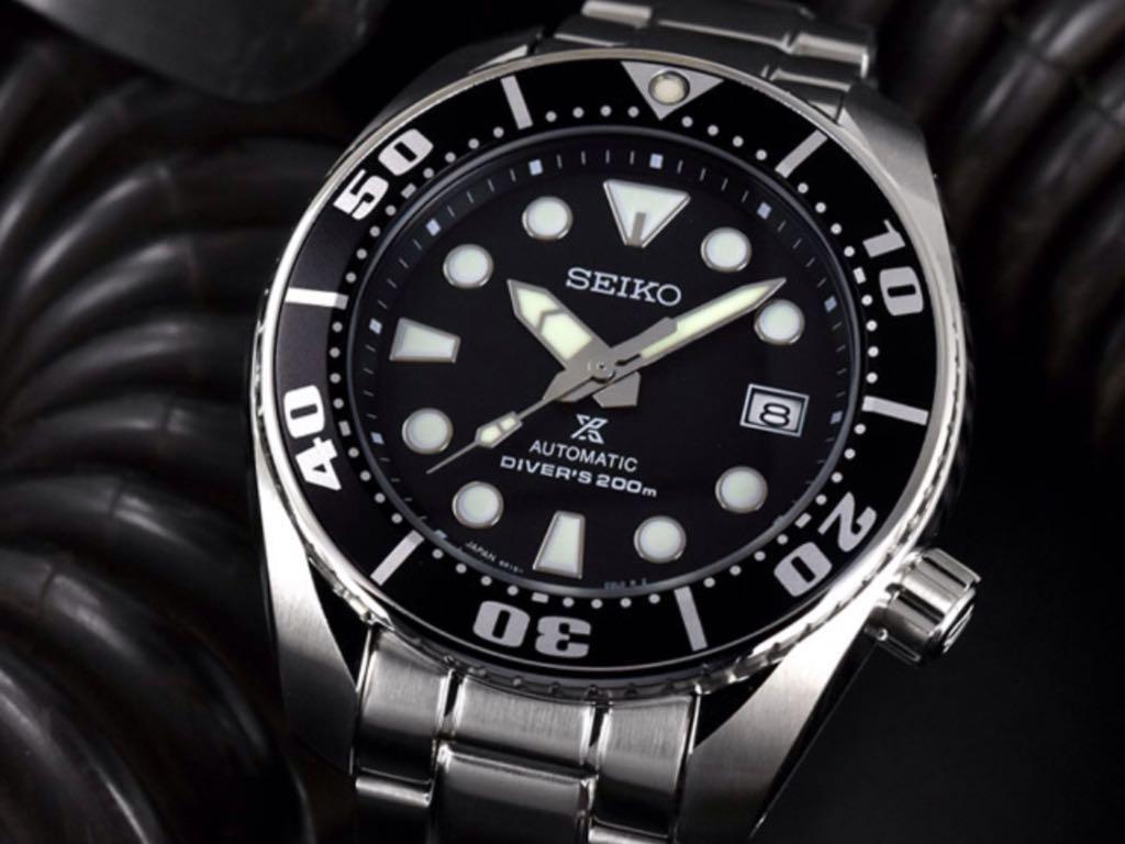 Seiko PROSPEX SBDC031 Black Sumo Automatic Dive Watch SBDC031J1 Brand ...