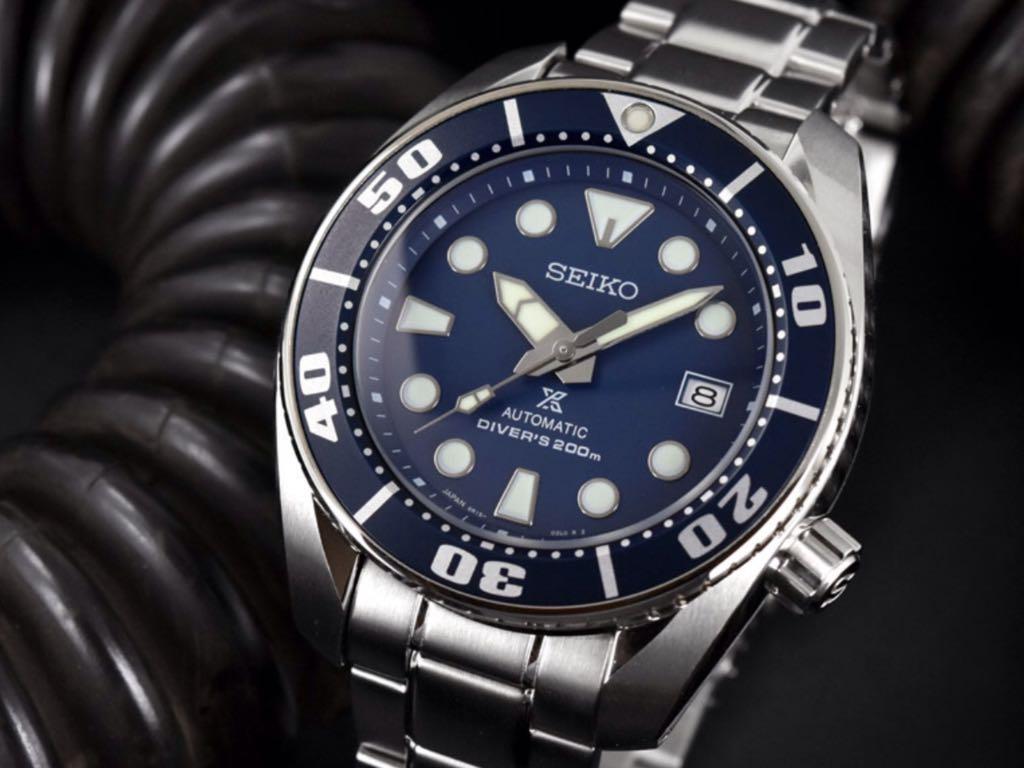 Seiko PROSPEX SBDC033 Blue Sumo Automatic Dive Watch SBDC033J1 Brand ...