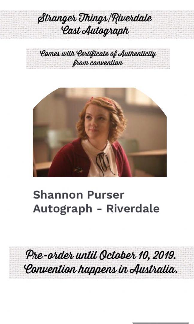 Stranger Things Riverdale Cast Autograph Tickets Vouchers Event Tickets On Carousell