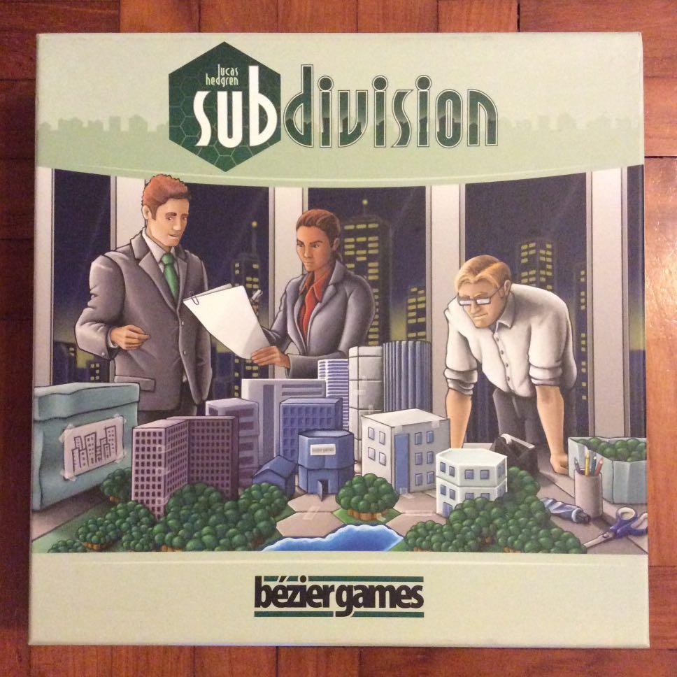 Subdivision Board Game Rulebook Moldy Toys Games Board Games