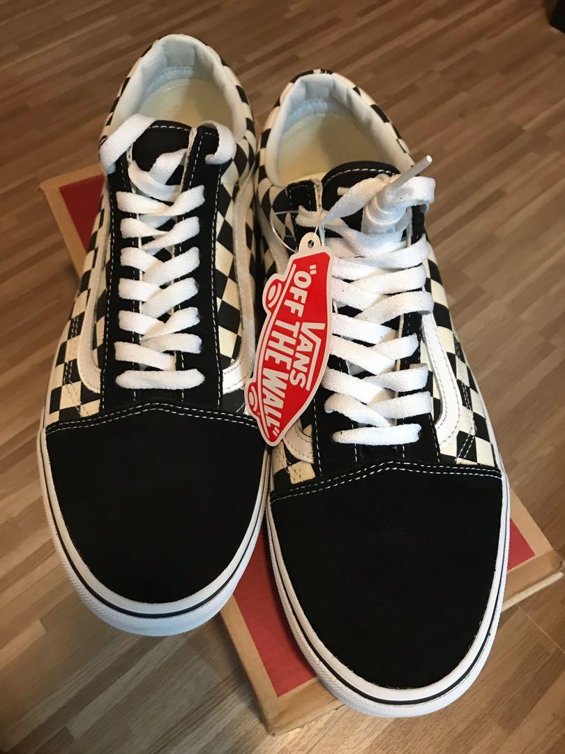 Vans Old skool checkerboard gum block Men s Fashion Footwear