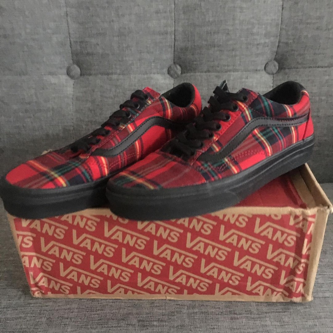 vans plaid mix old skool