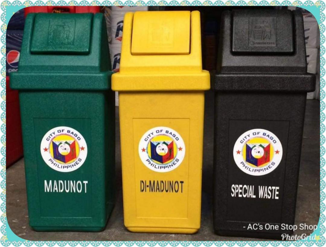 Waste Segregation Trash bins, Furniture & Home Living, Cleaning & Homecare Supplies, Waste Bins ...