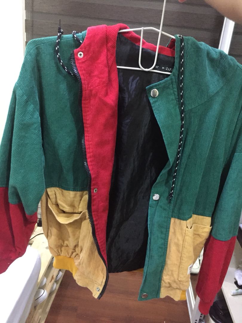 zaful colour block jacket