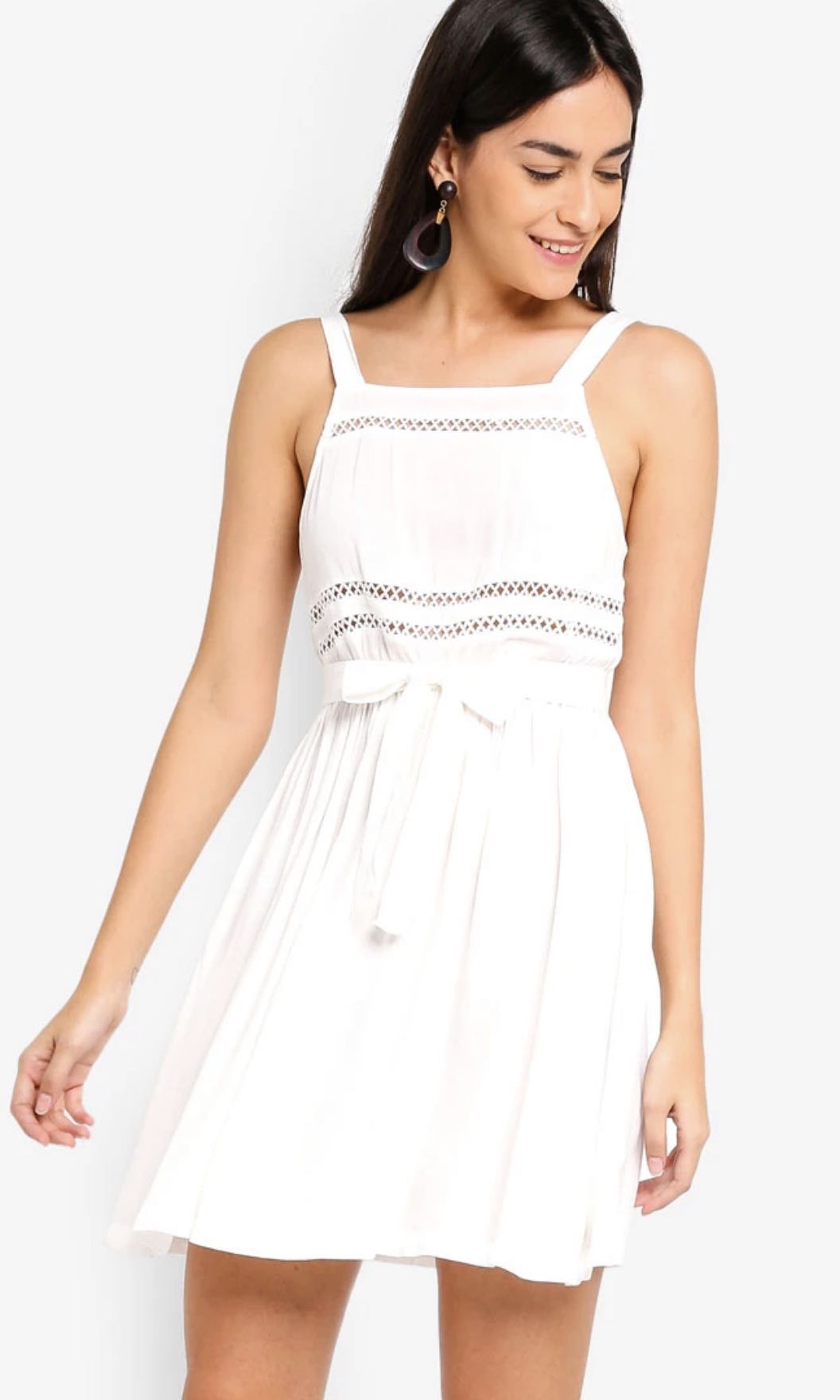 zalora white dress