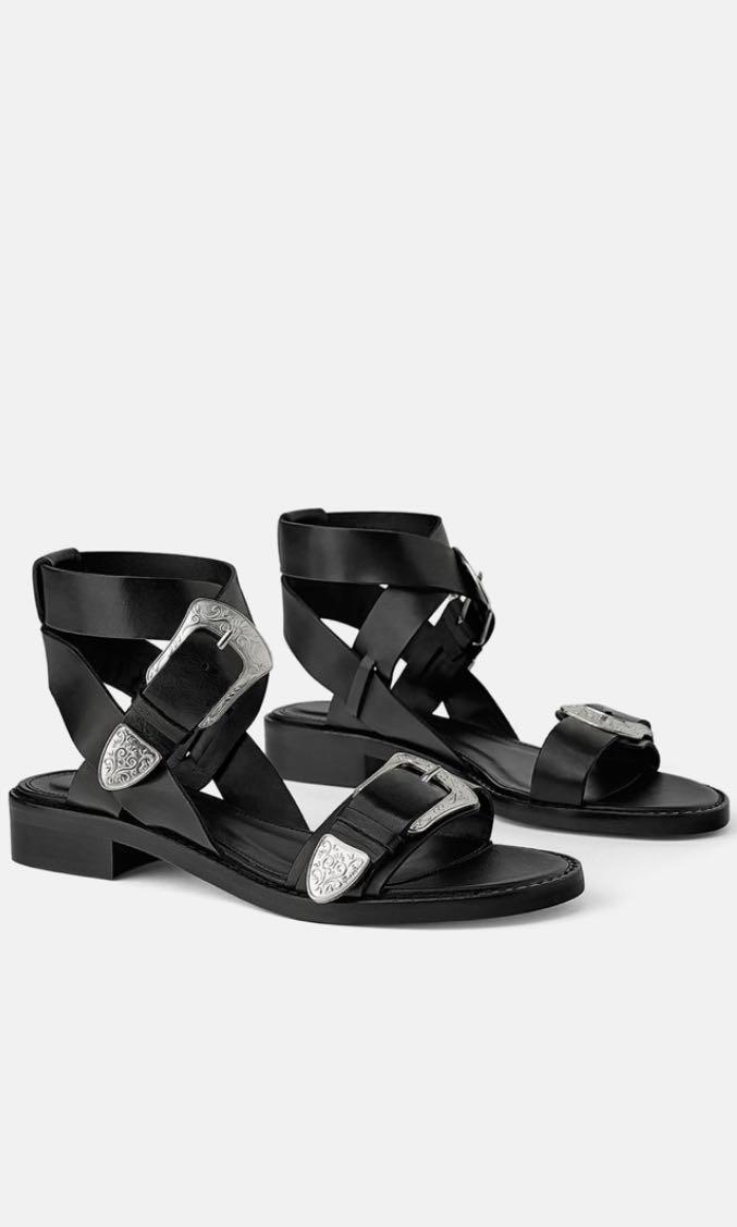 Zara cowboy sandals online
