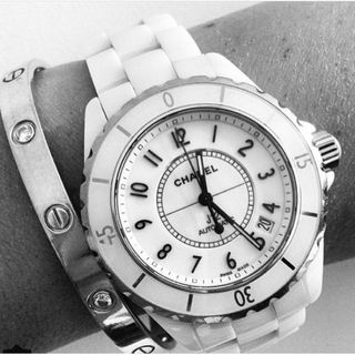 White hot sale chanel watch