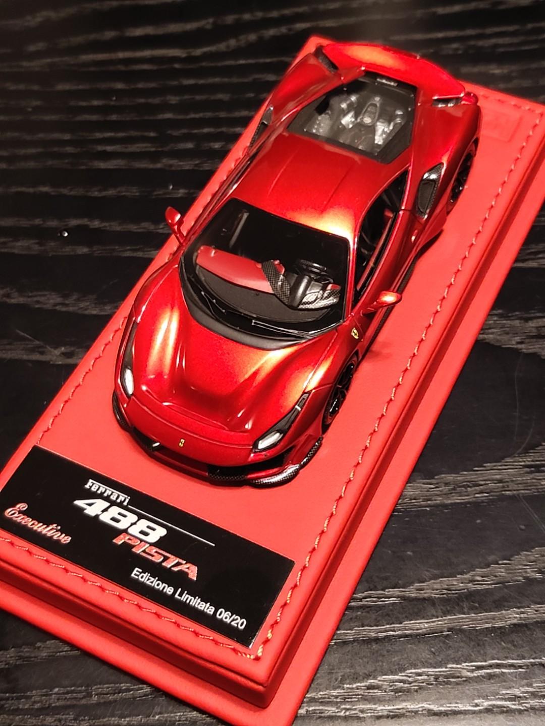 1 43 Ferrari 488 Pista Rosso Fuoco Bbr Deluxe Limited 20