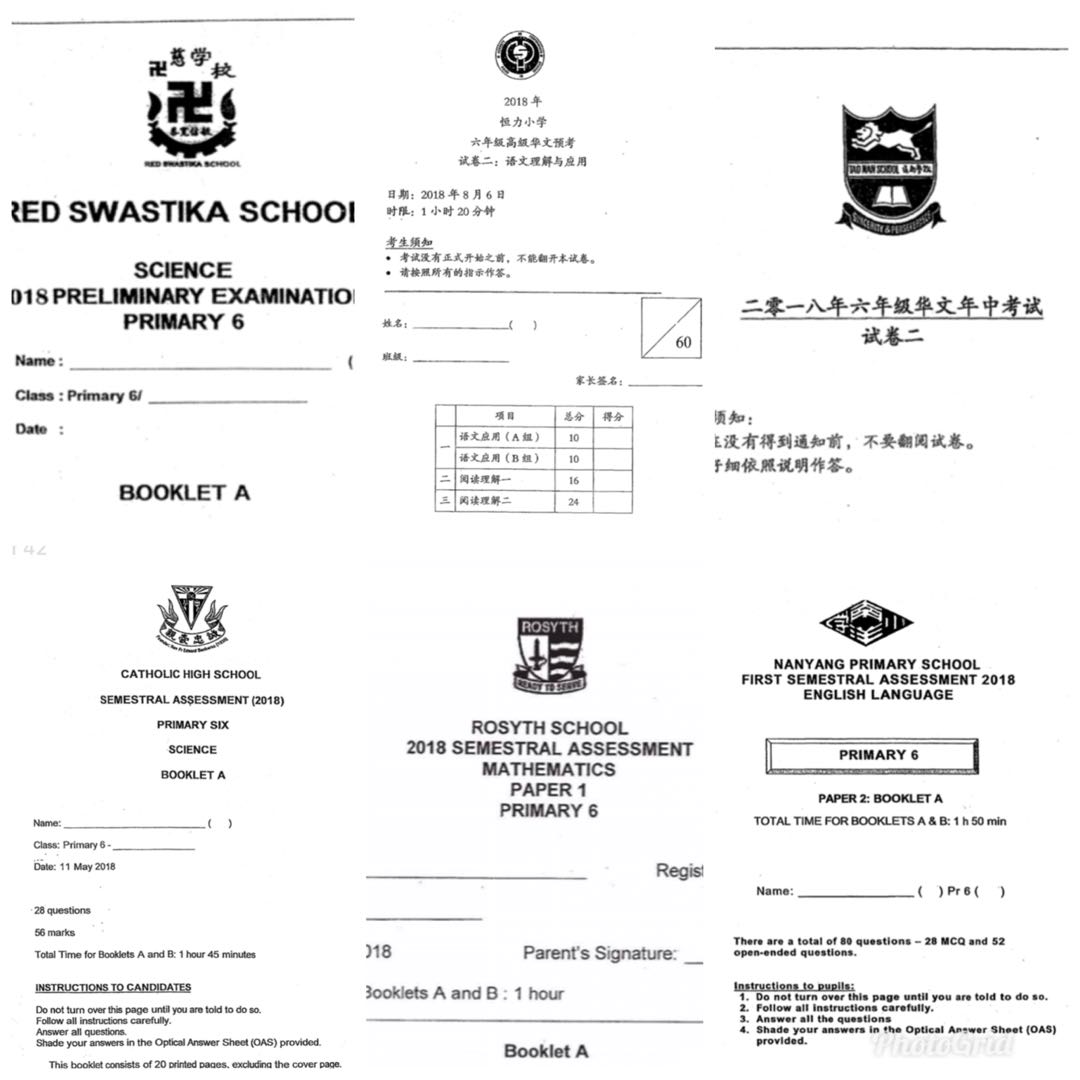 2019 Exam Paper Top Schools Past Year Exam Papers Books Stationery Textbooks Primary On Carousell