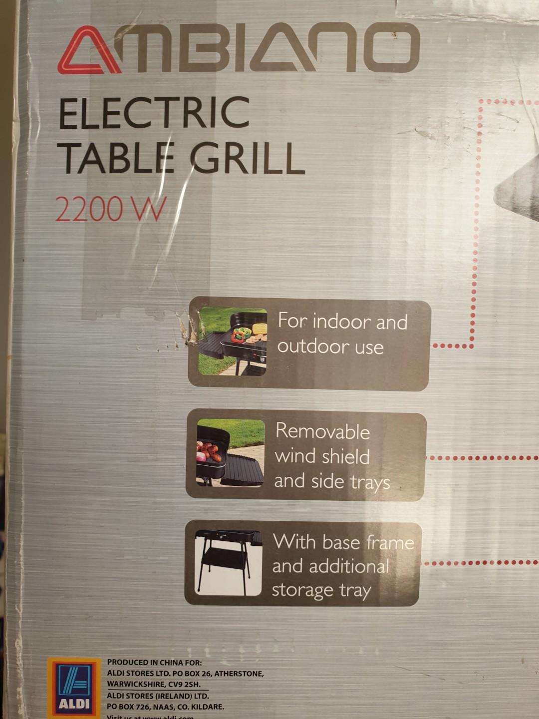Ambiano Electric Grill, TV & Home Appliances, Kitchen Appliances, BBQ