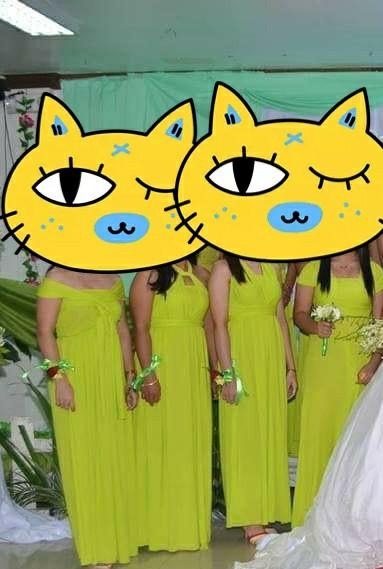 infinity dress apple green
