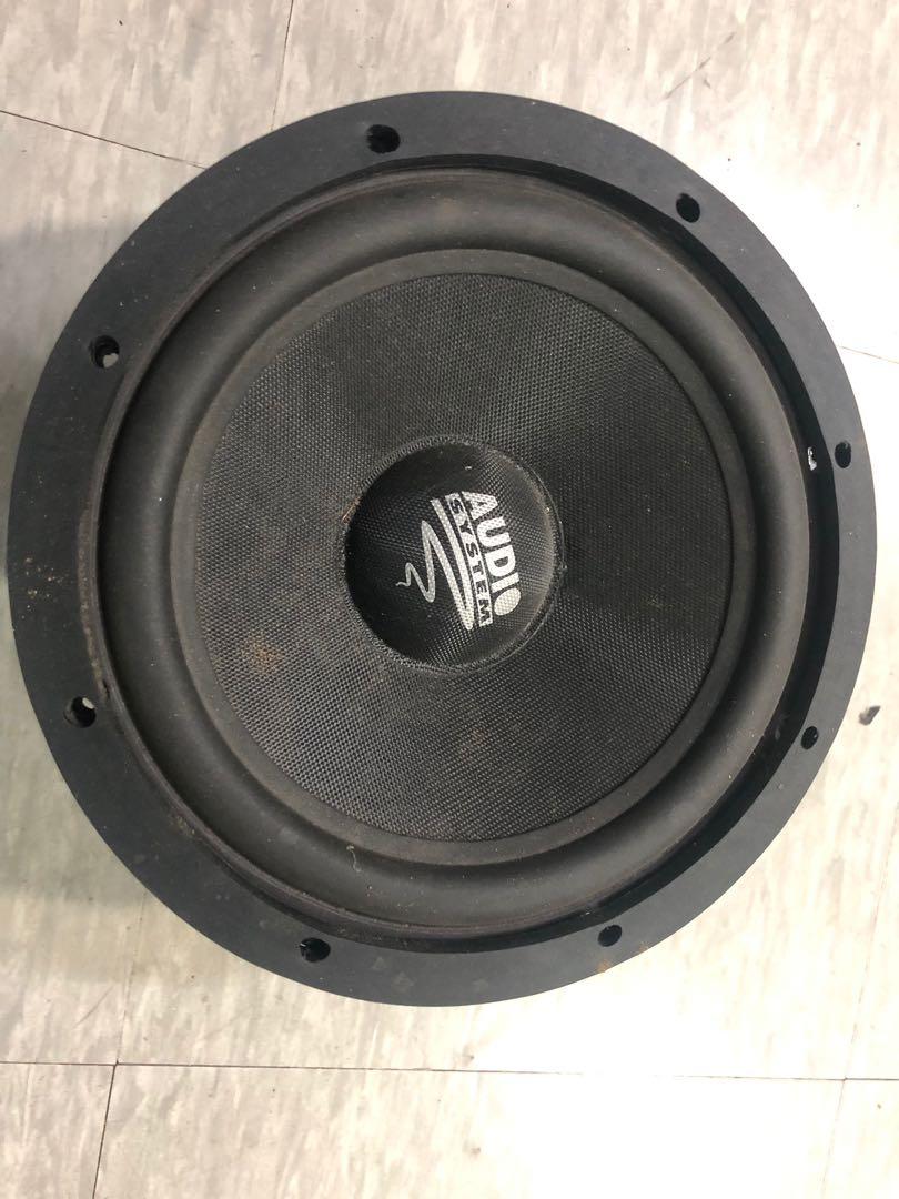 Audio system 8 inch subwoofer clearance