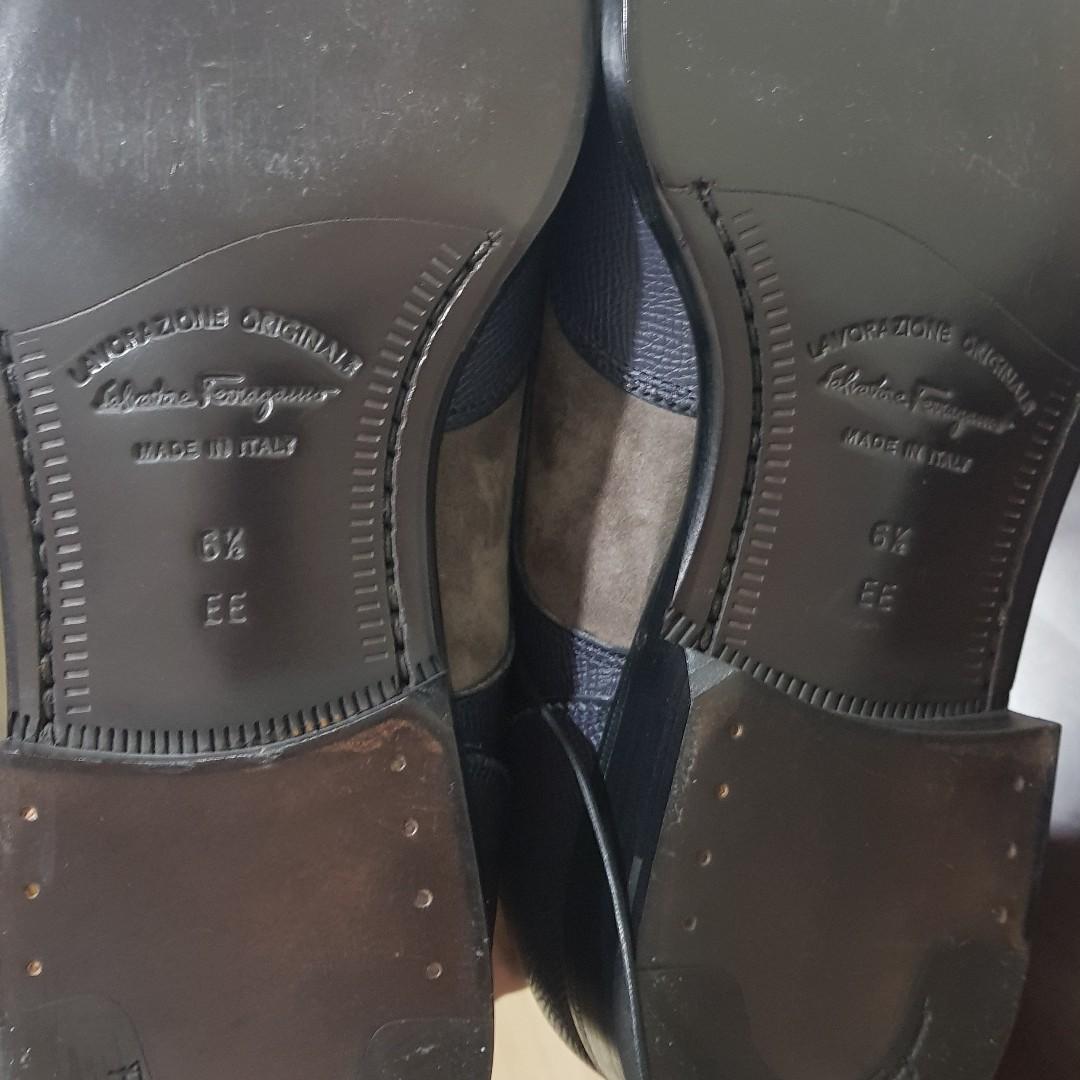 Authentic Salvatore Ferragamo Mens Shoes (Category: Dress Shoes) located in Manila. Submitted by marlon.john (Listing ID 243471471, Image 2). Description: Authentic Salvatore Ferragamo Mens Shoes Blue and brown Size UK 6.5 Can fit US 8 New without box.