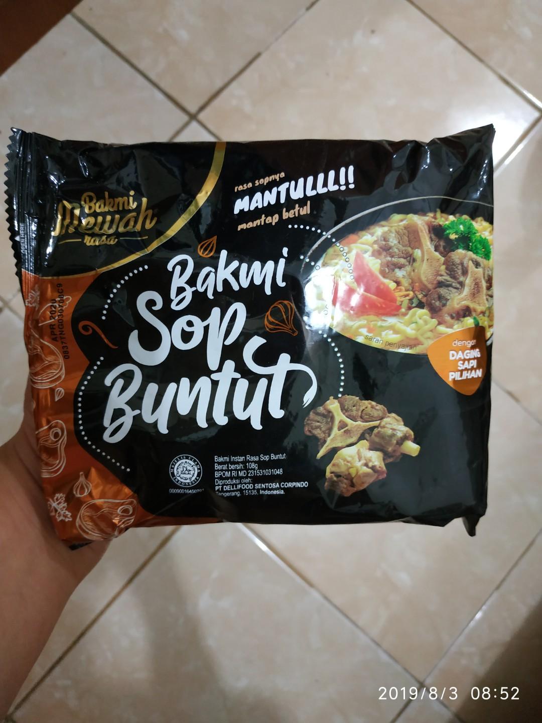 Bakmi Mewah Sop Buntut Makanan Minuman Makanan Instan Di Carousell