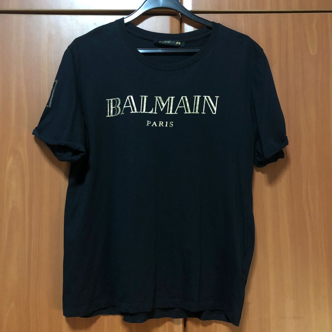 violinist Udråbstegn Repaste Balmain x H&M T-shirt Size S, Men's Fashion, Tops & Sets, Tshirts & Polo  Shirts on Carousell