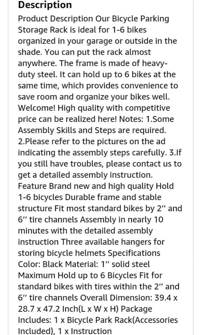 Bikemate 6 Bicycle Bike Helmet Valet Parking Storage Stand Rack, Sports ...
