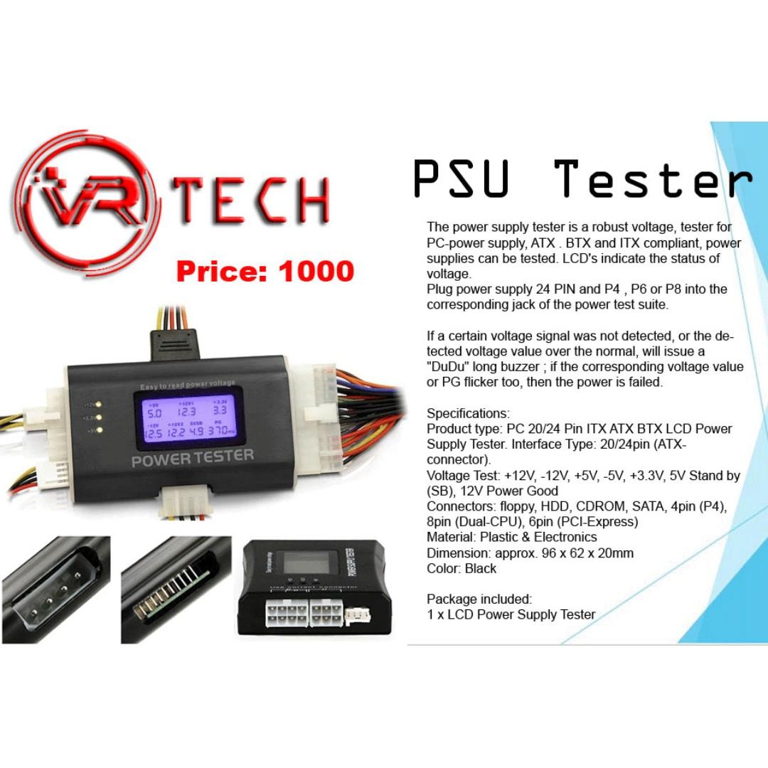 Bnew Digital Psu Power Supply Tester For Desktop Pc Electronics