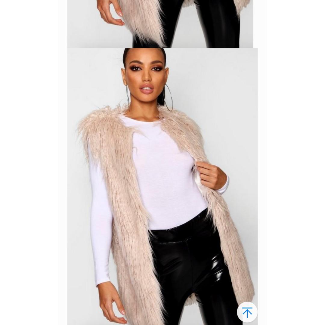 Boohoo Faux Fur Gilet Women s Fashion Clothes on Carousell