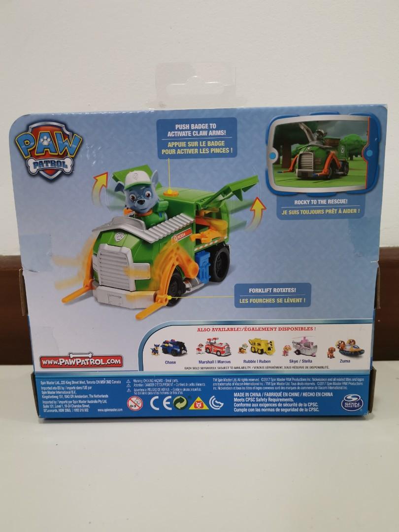 Paw patrol rocky transforming recycle shop truck
