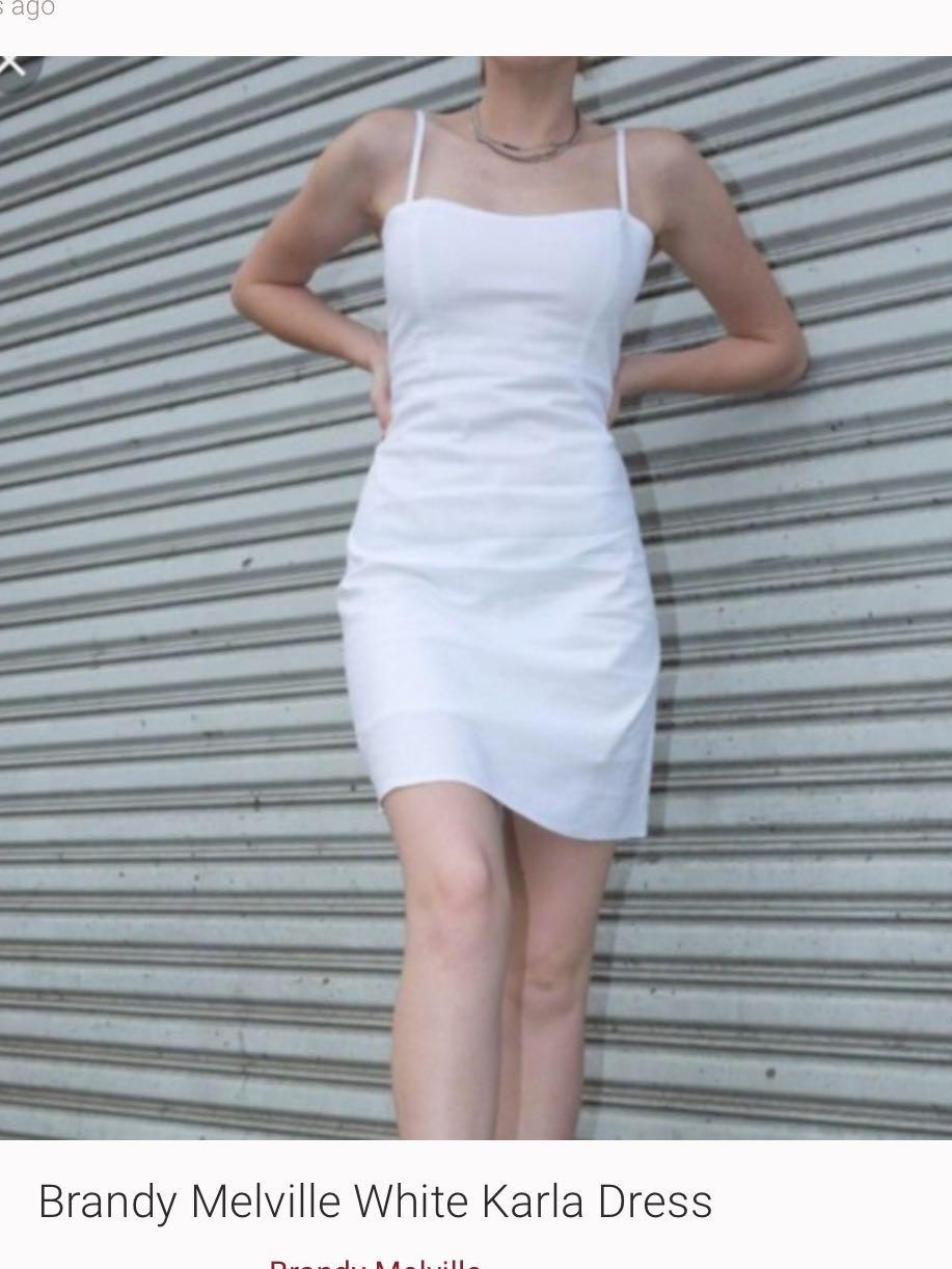 New brandy melville white cotton square neck karla dress NWT sz S New brandy melville white cotton square neck karla dress NWT sz S