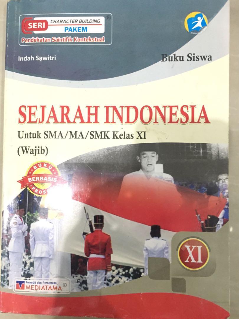 Buku Paket Sejarah Indonesia Sma Ma Smk Kelas Xi Sebelas Kurikulum 2013 Buku Alat Tulis Buku Di Carousell