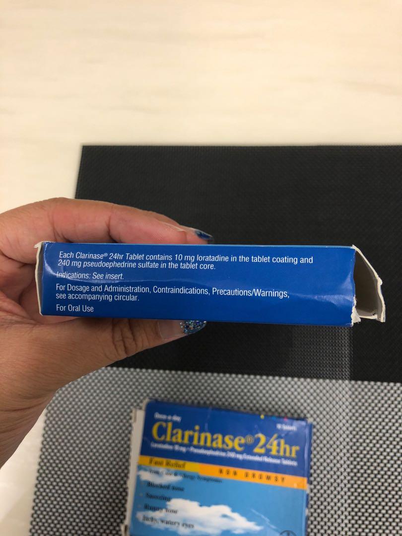 Clarinase 24 Hours Extended Release Tablets Everything Else On Carousell