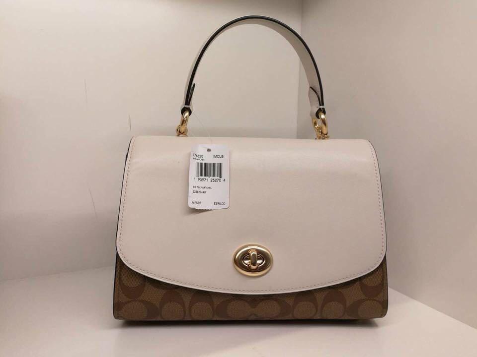 coach parker small shoulder bag in colorblock